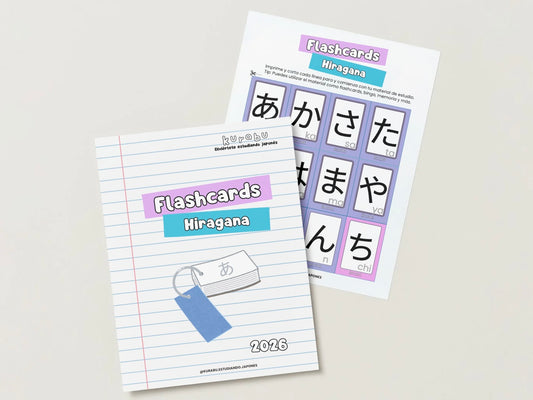 DESCARGA FLASHCARDS DE HIRAGANA