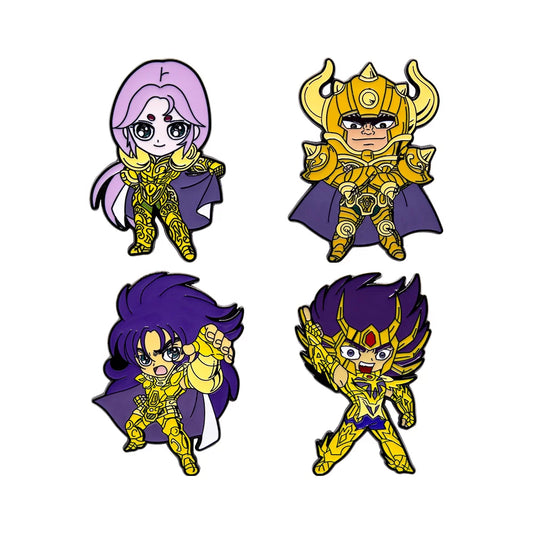 Set de 4 Pines de personajes de anime | Edición Especial